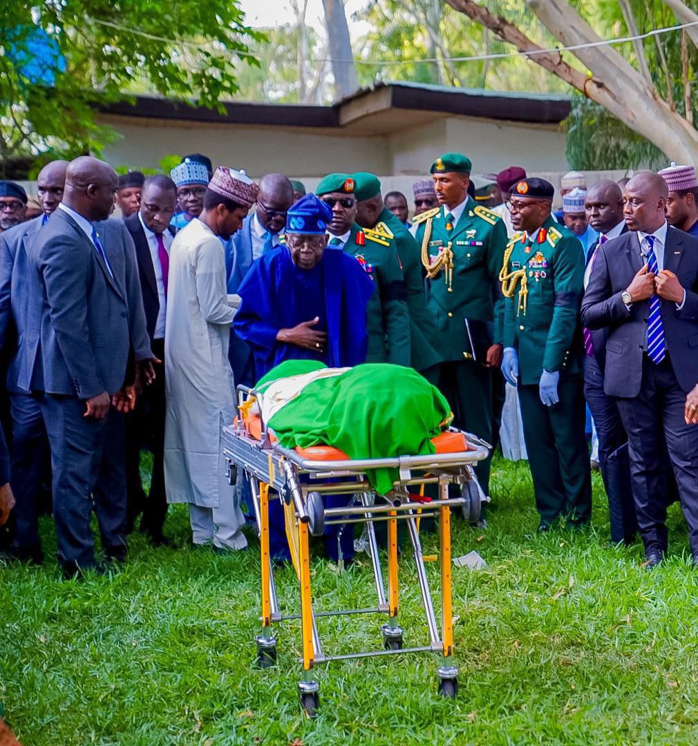 MUHAMMADU BUHARI GETS LAID TO REST IN DAURA KATSINA WITH FULL MILITARY HONORS
