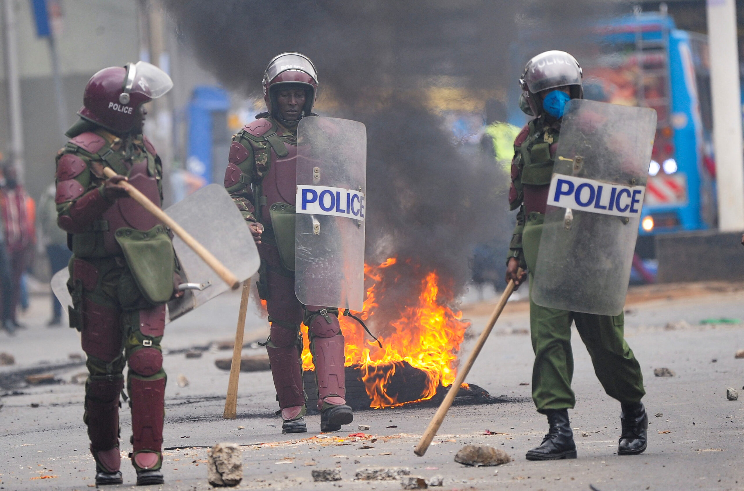 TEAR GAS AND TENSION RAVAGE NAIROBI AS ANTI GOVERNMENT PROTEST INTENSIFY