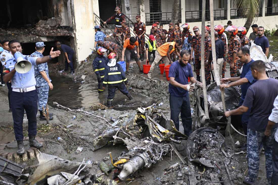 BANGLADESH AIR FORCE PLANE KILLS 19 AFTER CRASHING INTO COLLEGE CAMPUS