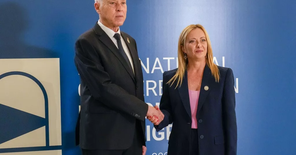 MELONI AND SAIED DISCUSS MIGRATION AND DEVELOPMENT AT MEETING IN TUNIS