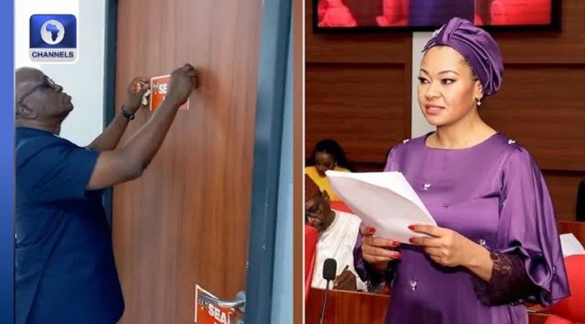 SENATOR NATASHA RETURNS TO SENATE AFTER GAINING ACCESS TO NASS OFFICE