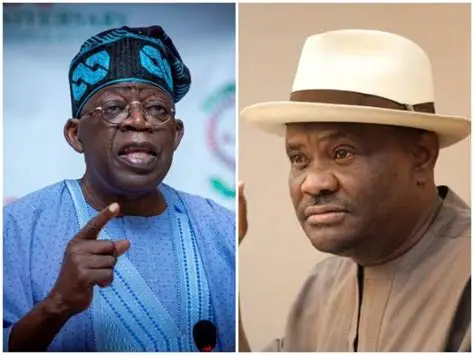 TINUBU PRAISED BY WIKE FOR DEMOCRACY RESTORATION IN RIVERS