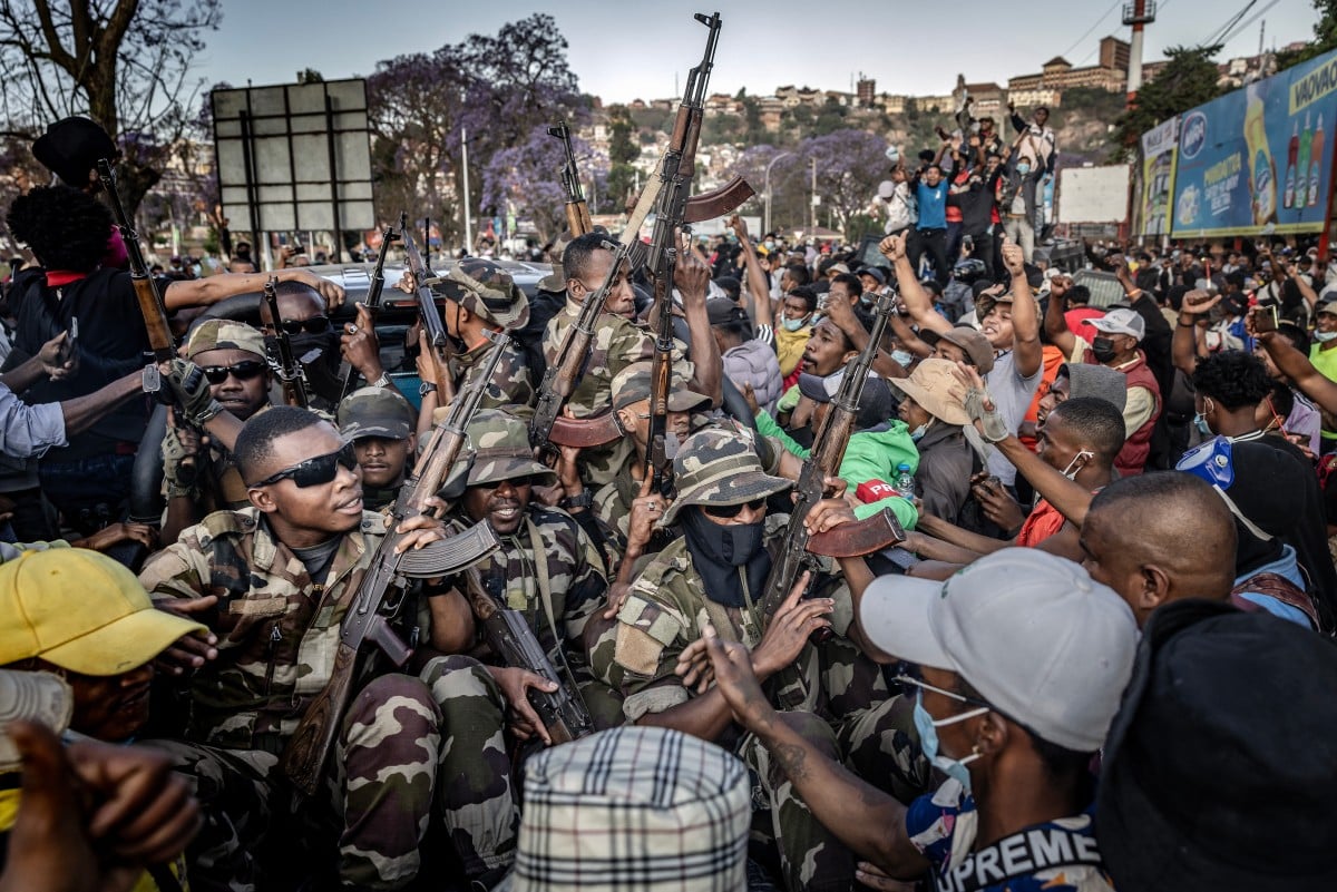SOLDIERS JOIN ONGOING PROTEST IN MADAGASCAR