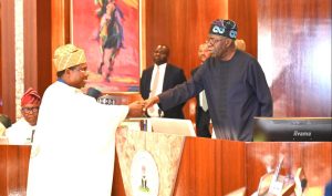 PRESIDENT BOLA TINUBU SWEARS IN NEW INEC CHAIRMAN AMUPITAN