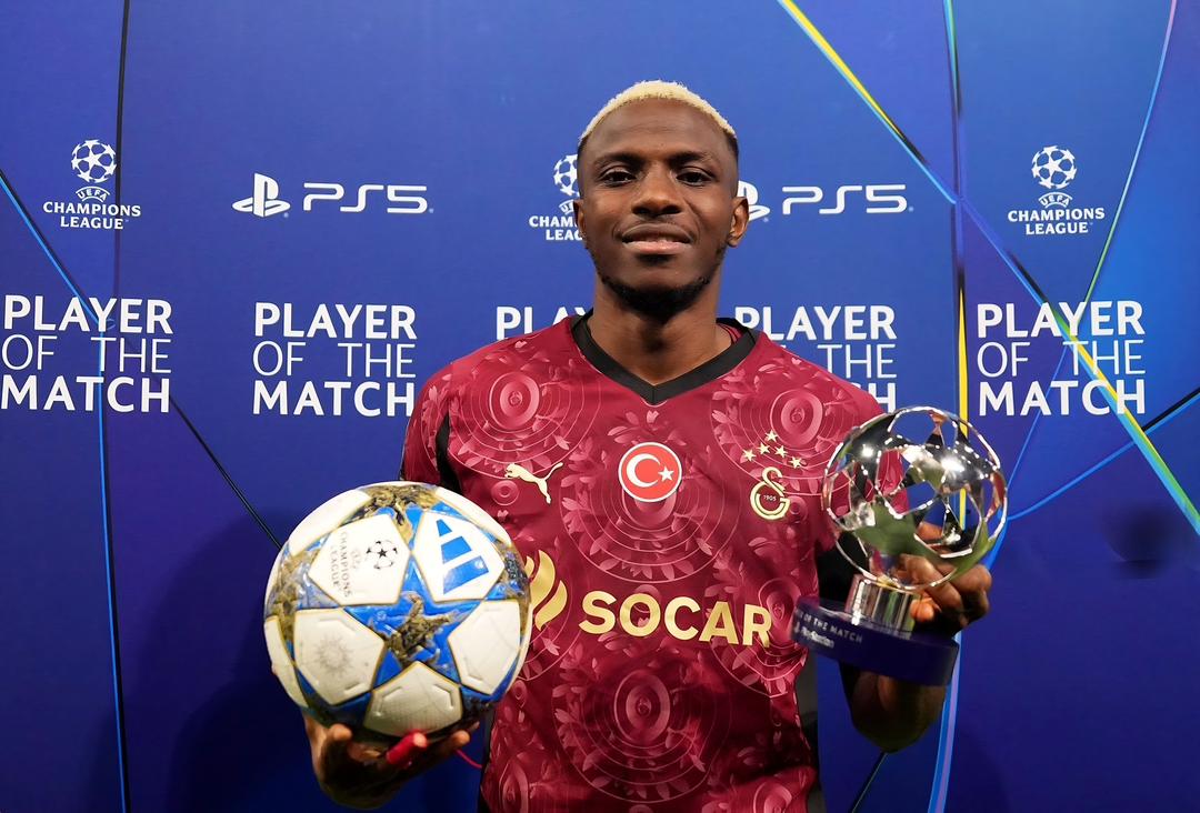 OSIMHEN SCORES HAT-TRICK AS GALATASARAY BEAT AJAX 3–0 IN CHAMPIONS LEAGUE THRILLER