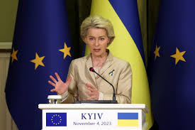 EU CHIEF VON DER LEYEN VOWS CONTINUED SUPPORT FOR UKRAINE