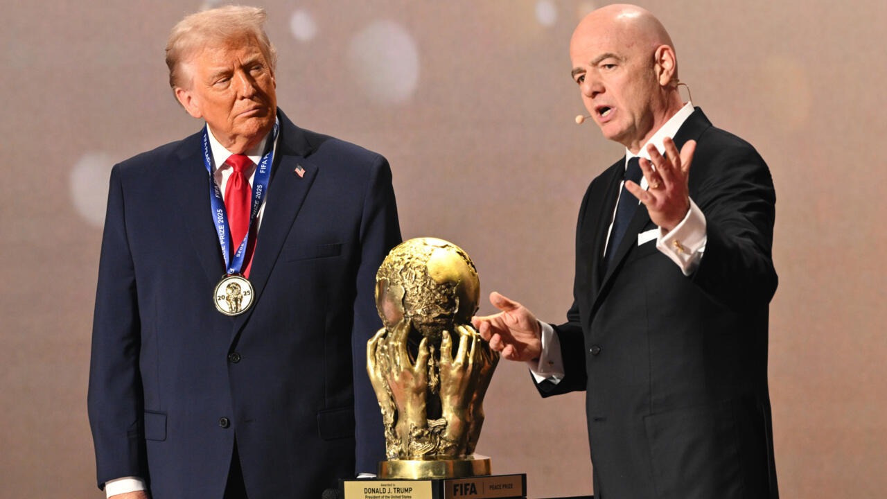 PRESIDENT DONALD TRUMP RECEIVES INAUGURAL FIFA PEACE PRIZE IN WASHINGTON DC